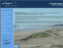 Tablet Screenshot of playaspacificas.com